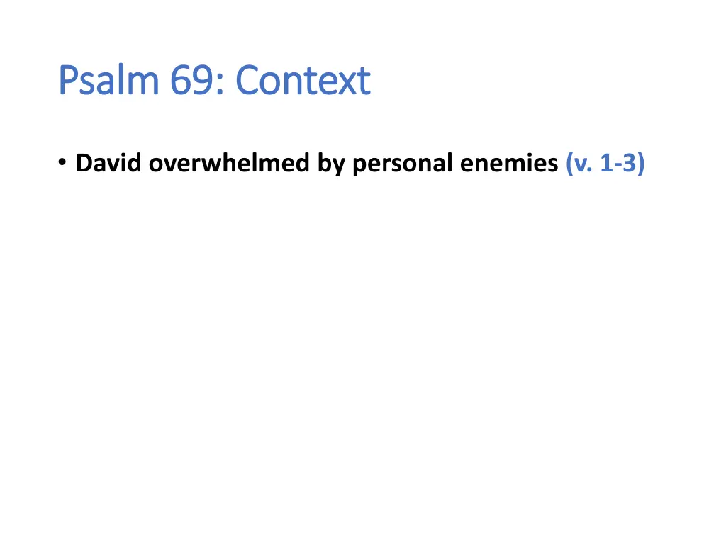 psalm 69 context psalm 69 context