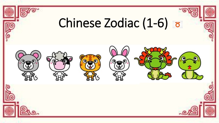 chinese zodiac 1 chinese zodiac 1 6 6