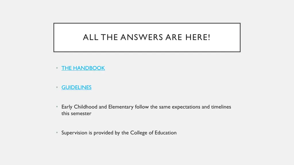all the answers are here