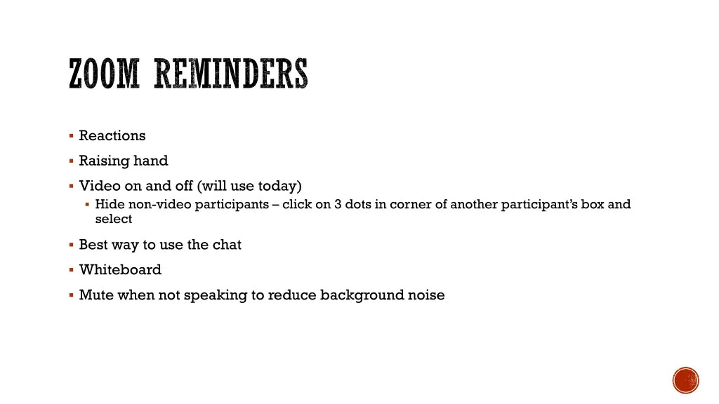 zoom reminders