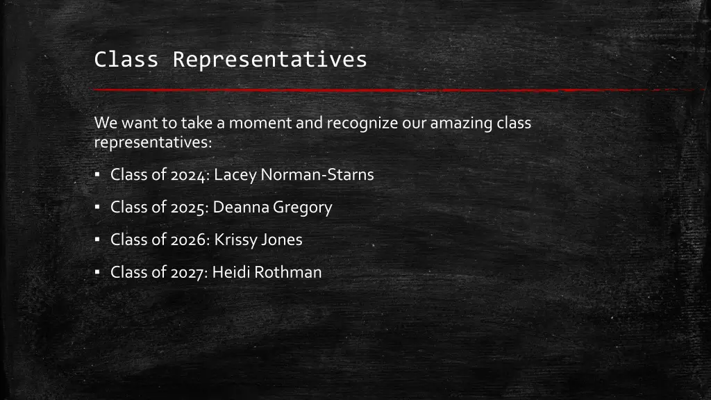class representatives