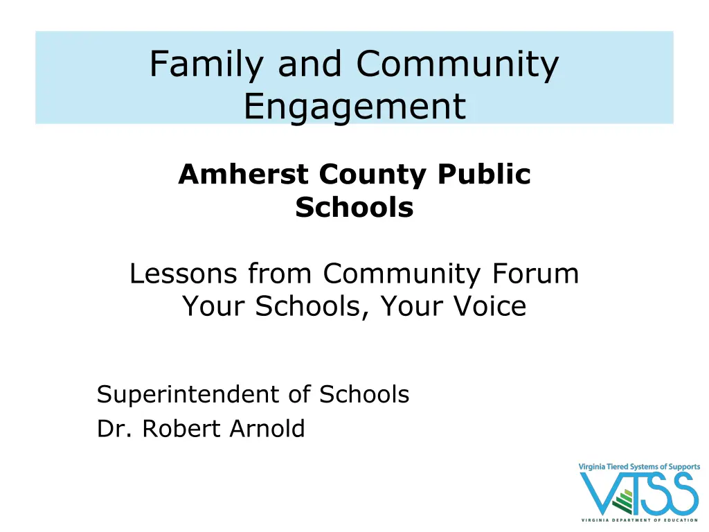 family and community engagement