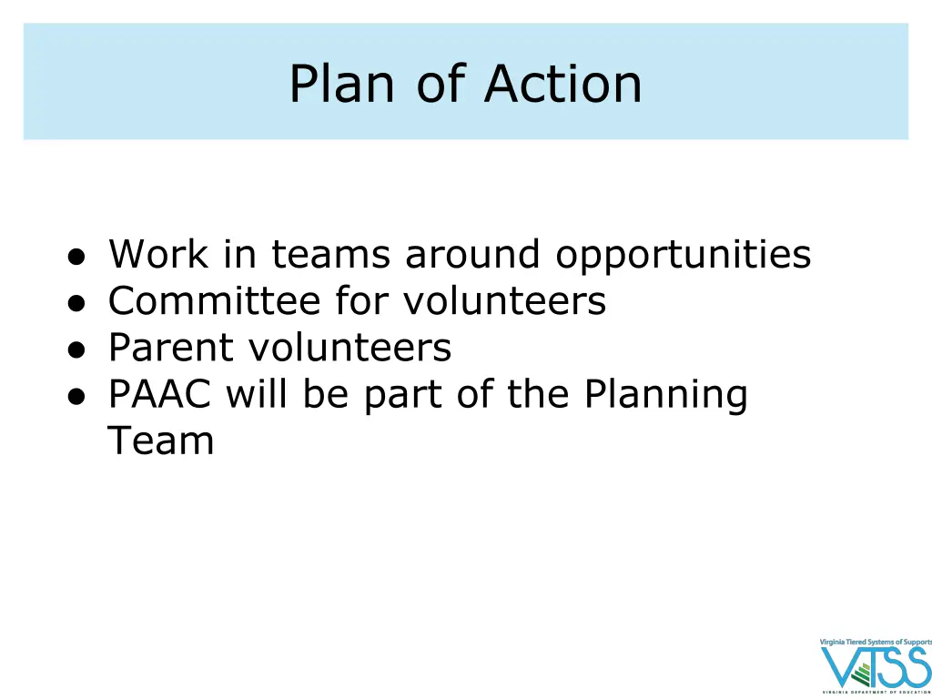 plan of action