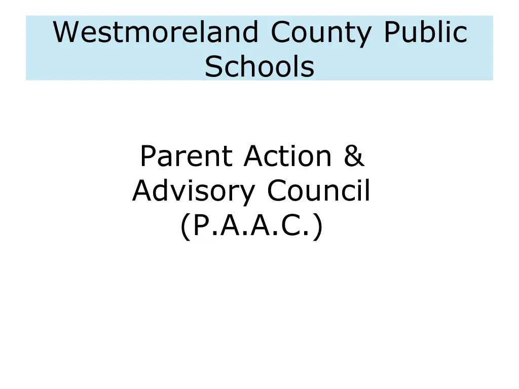 westmoreland county public schools