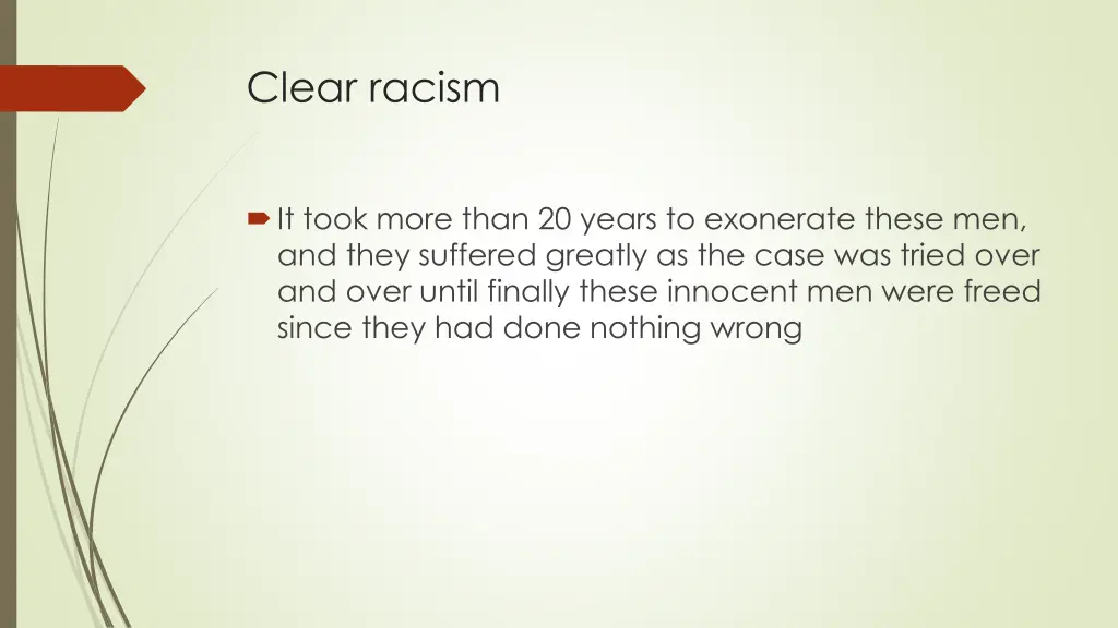 clear racism
