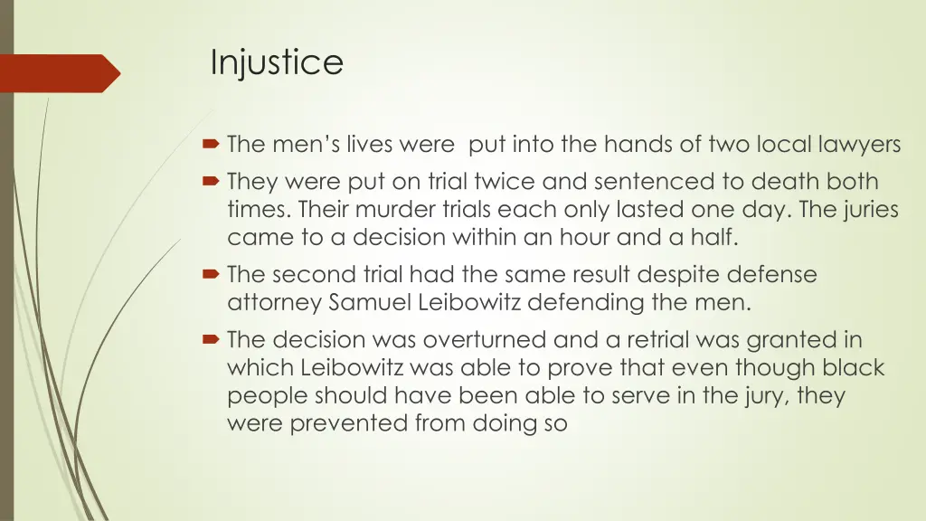 injustice
