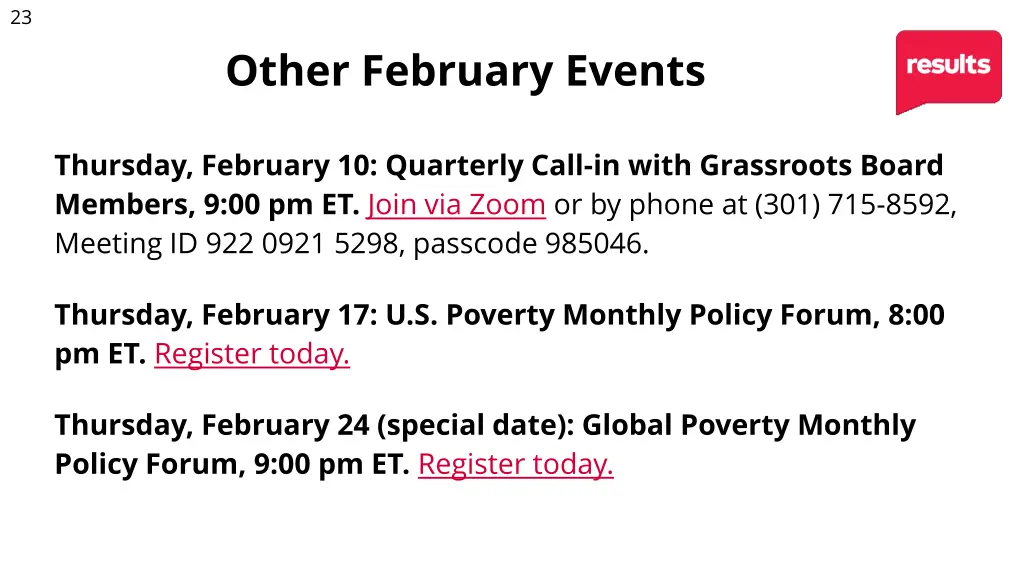 other february events