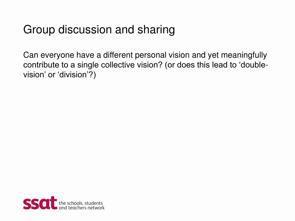 group discussion and sharing