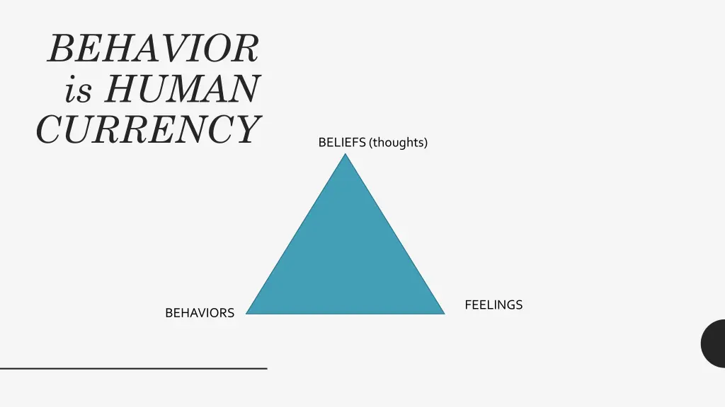 behavior is human currency