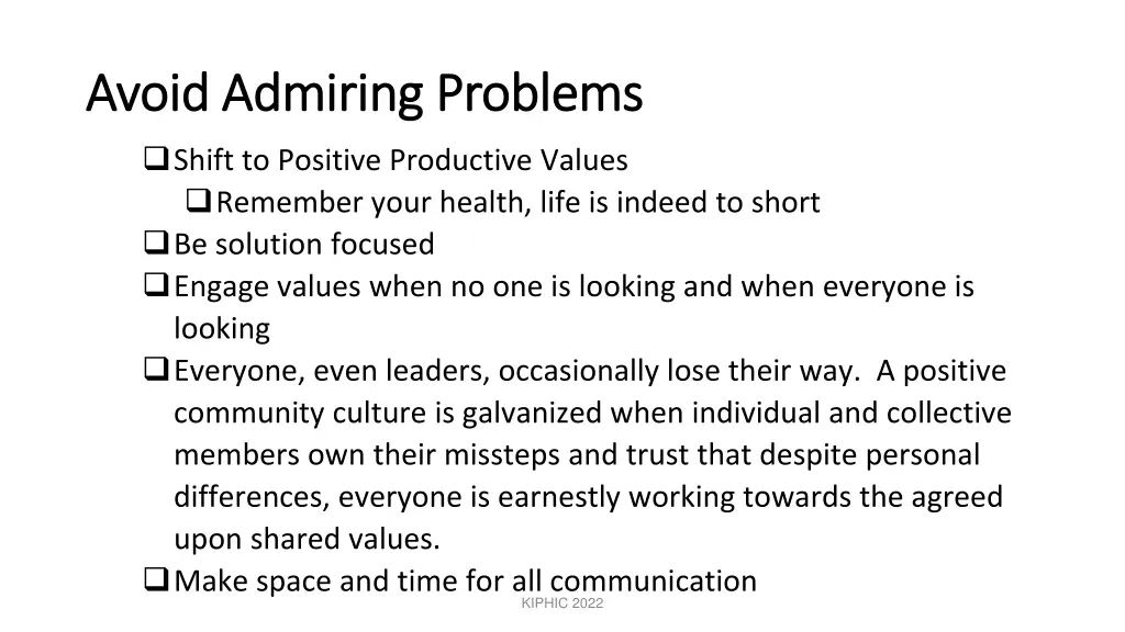 avoid admiring problems avoid admiring problems