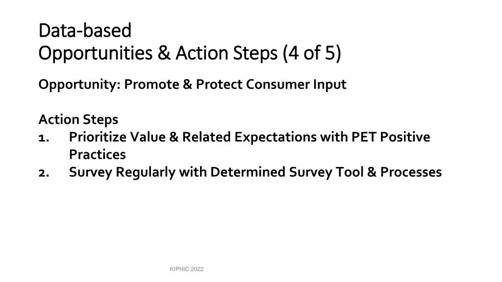 data data based based opportunities action steps 4