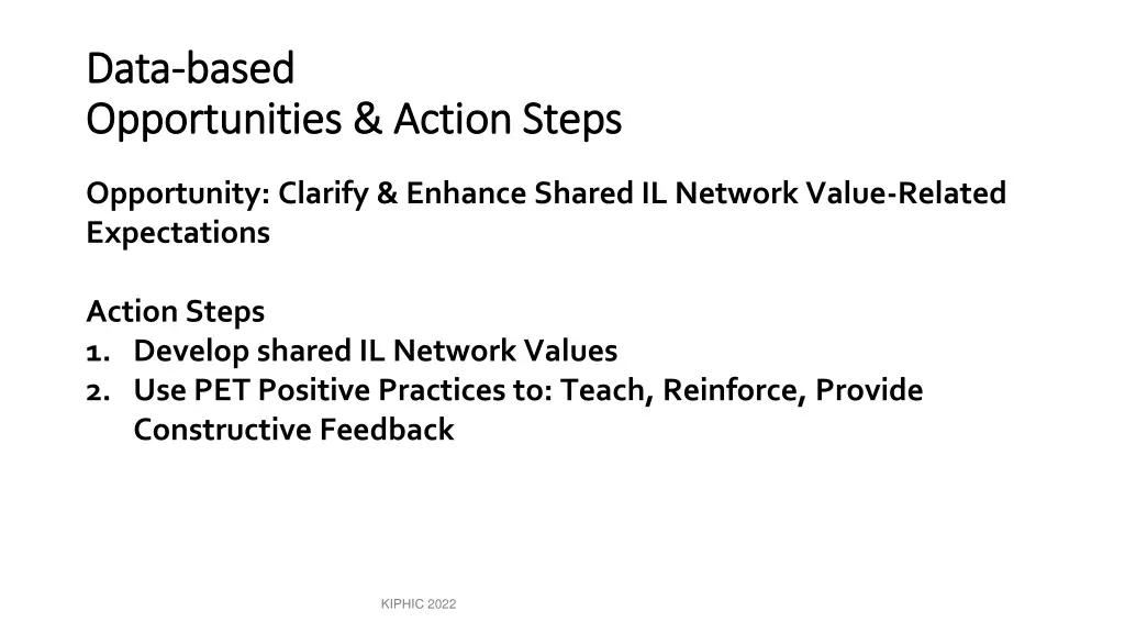 data data based based opportunities action steps