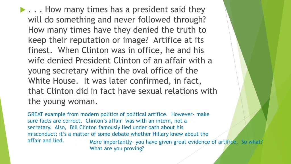 how many times has a president said they will