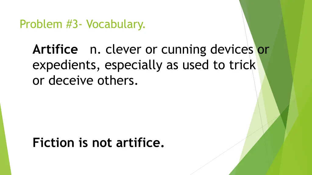 problem 3 vocabulary