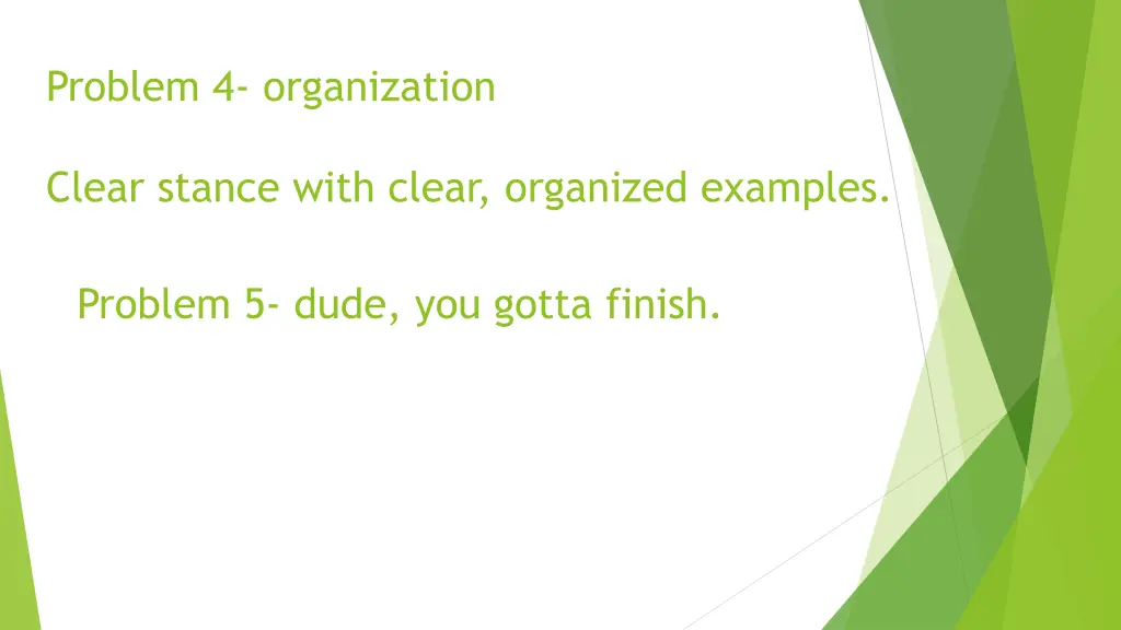 problem 4 organization