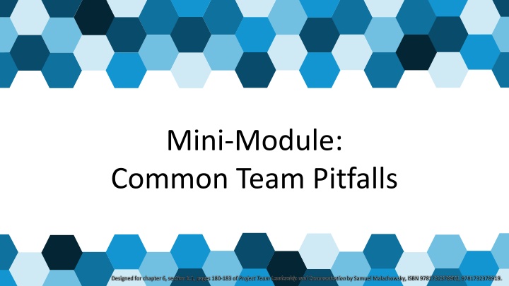 mini module common team pitfalls
