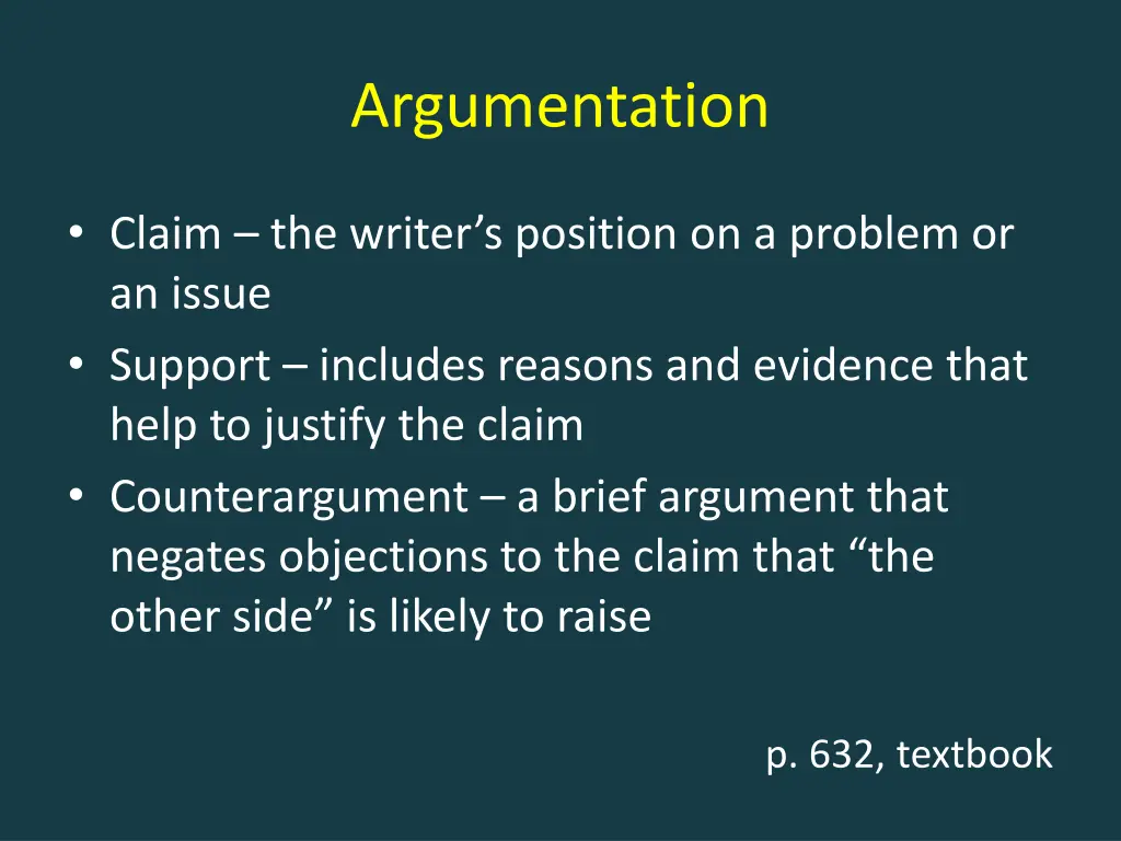 argumentation