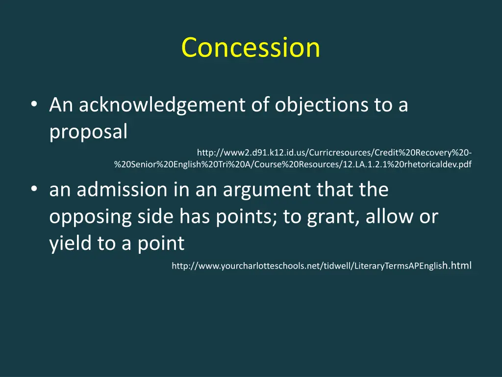 concession