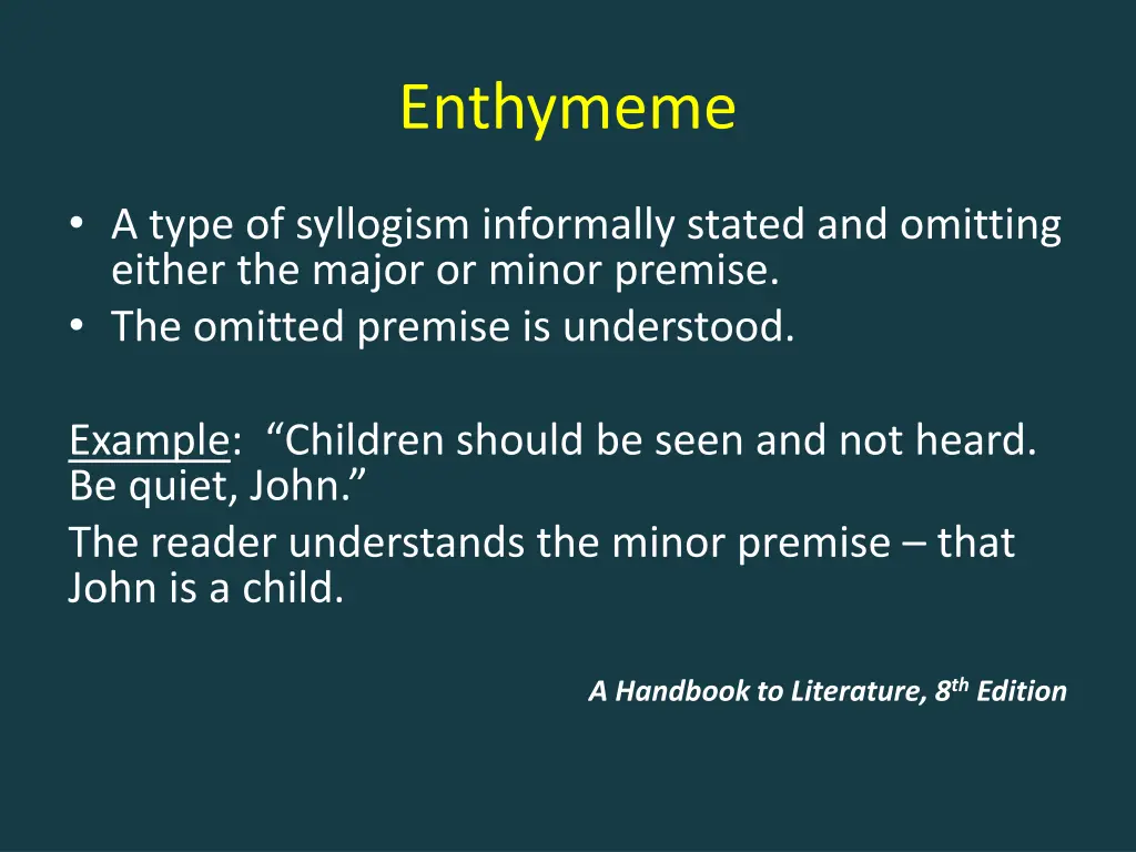 enthymeme