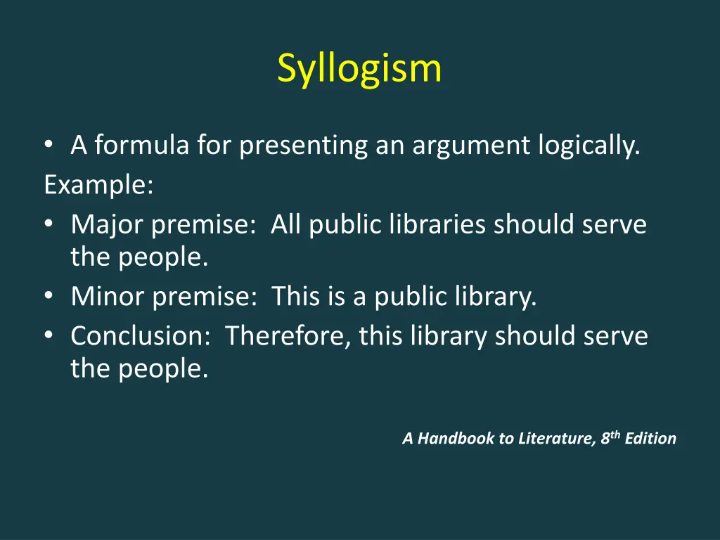 syllogism