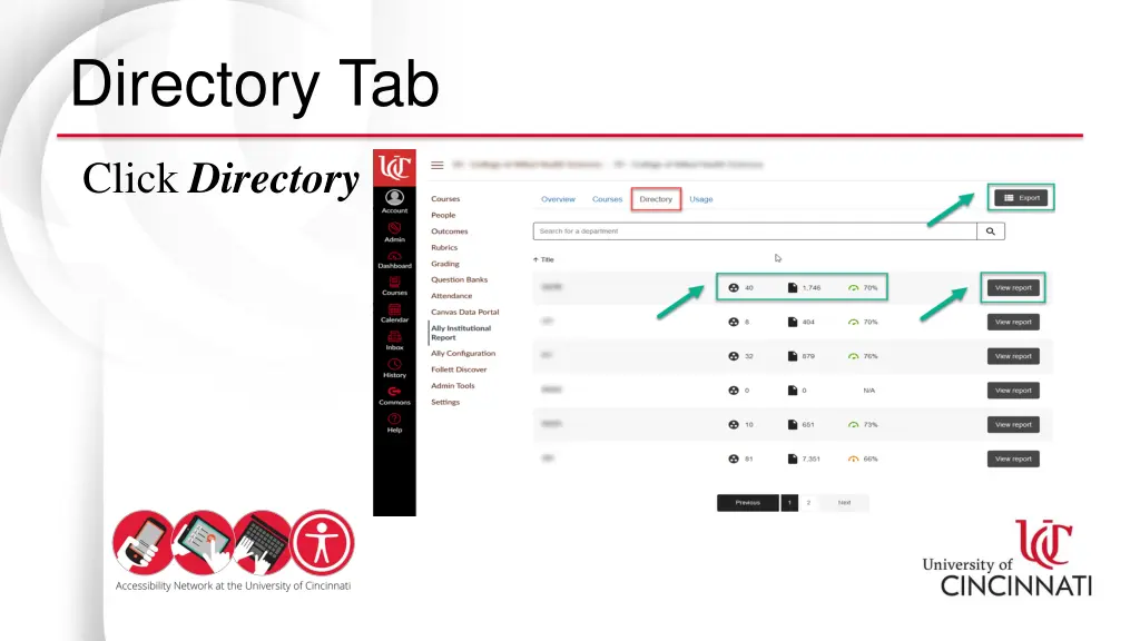directory tab