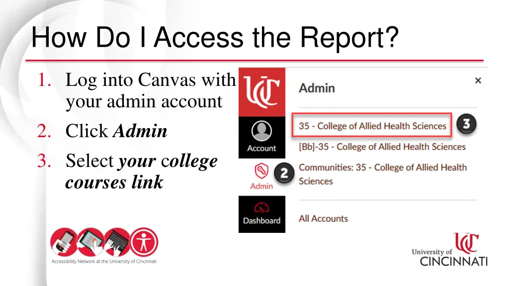 how do i access the report