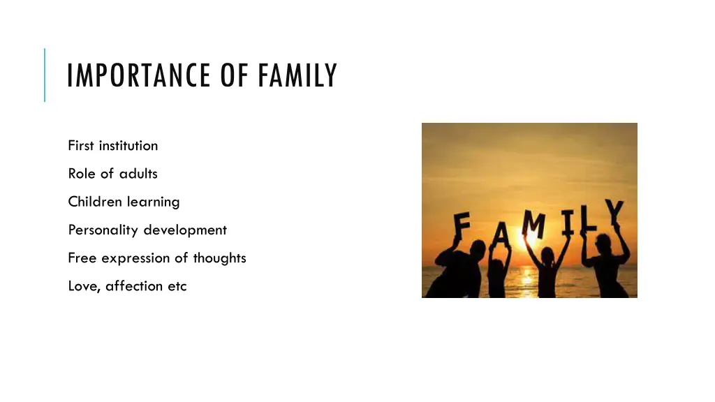 importance of family