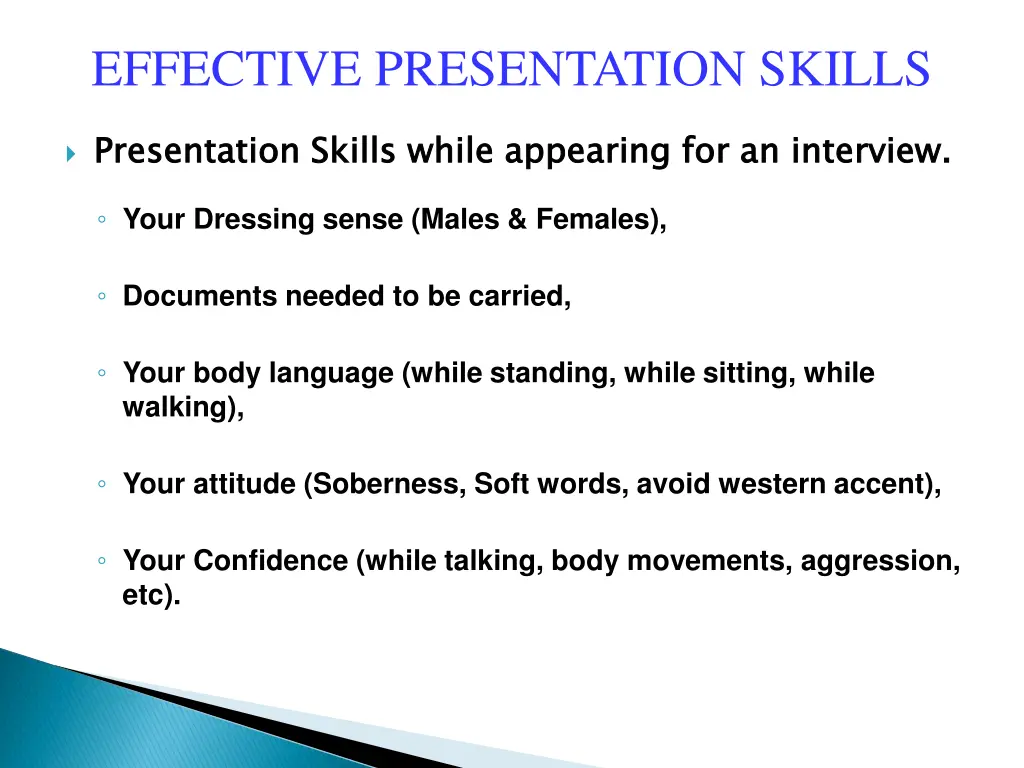 effective presentation skills