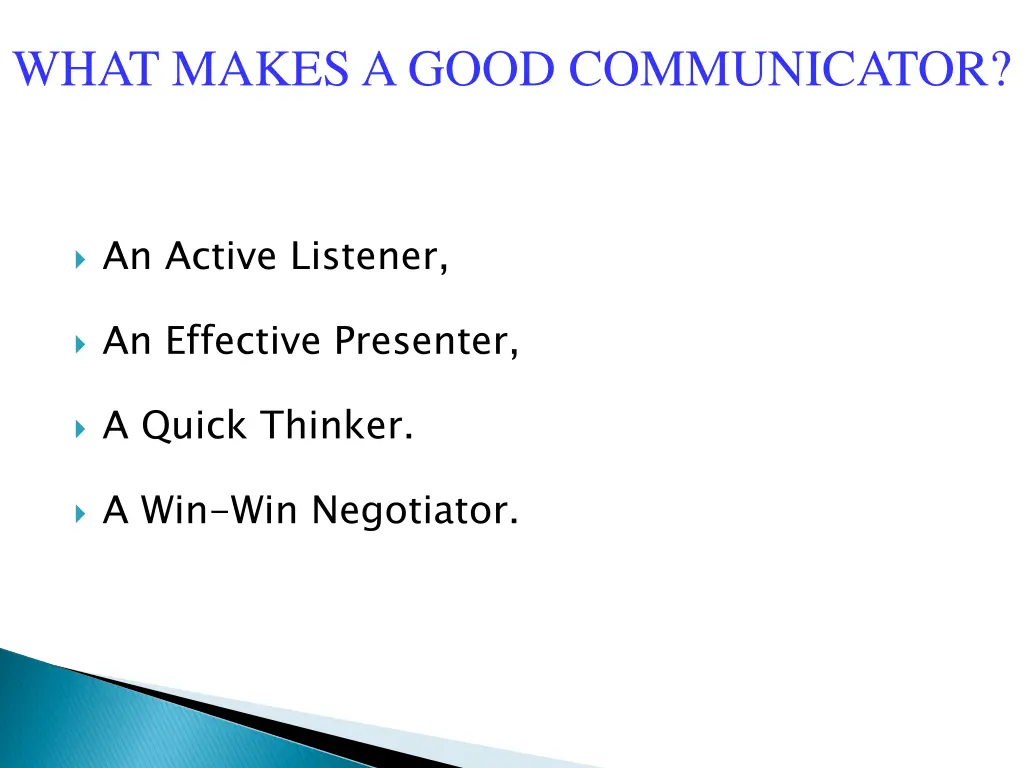 what makes a good communicator