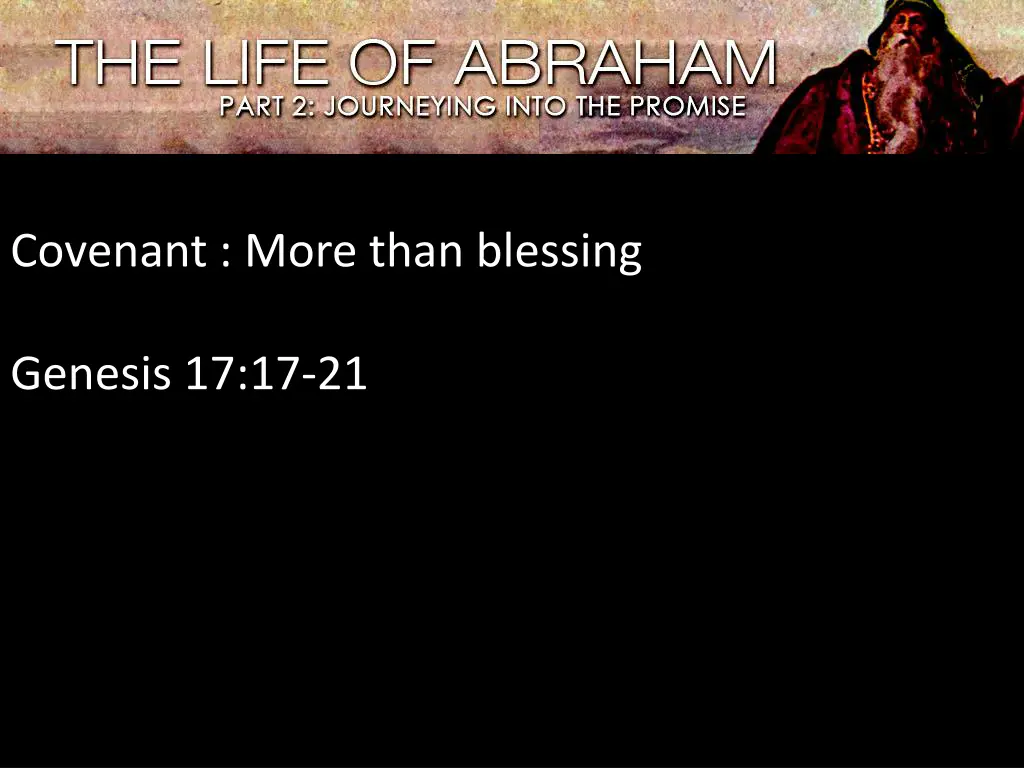 covenant more than blessing