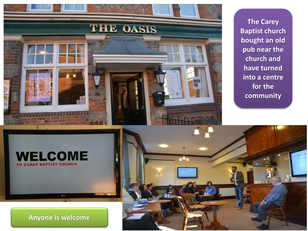 the carey baptist church bought an old pub near