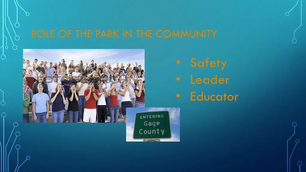role of the park in the community