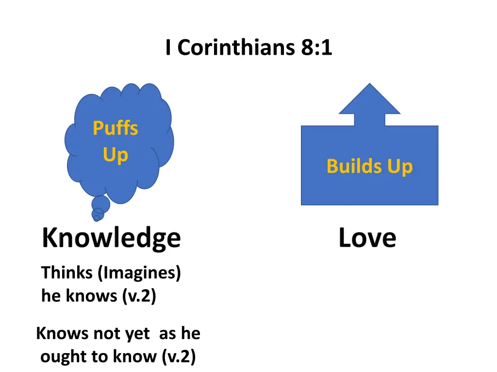 i corinthians 8 1 1