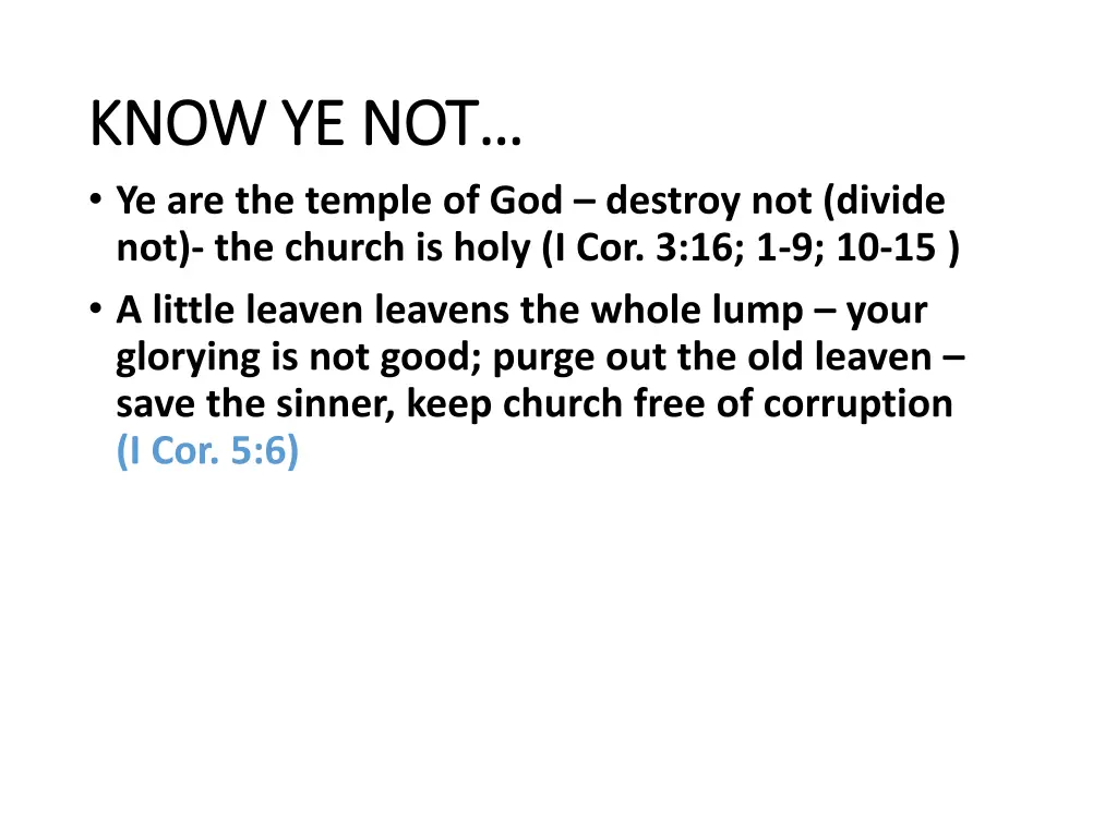 know ye not know ye not ye are the temple 1