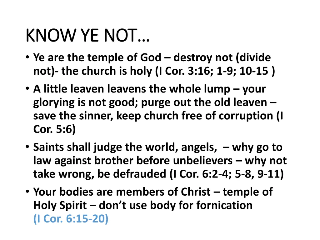 know ye not know ye not ye are the temple 3
