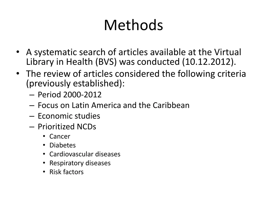 methods