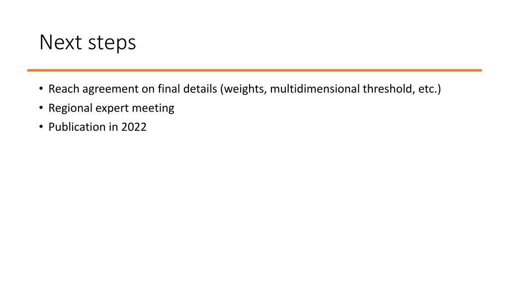 next steps