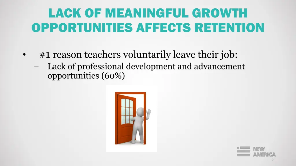 lack of meaningful growth opportunities affects