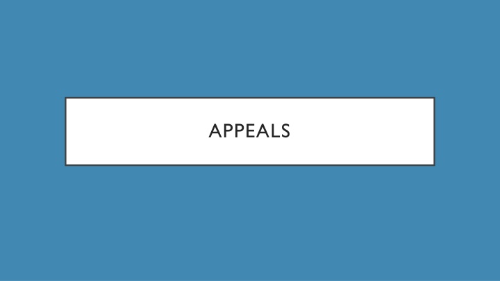 appeals