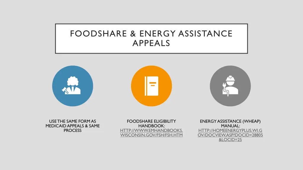 foodshare energy assistance appeals
