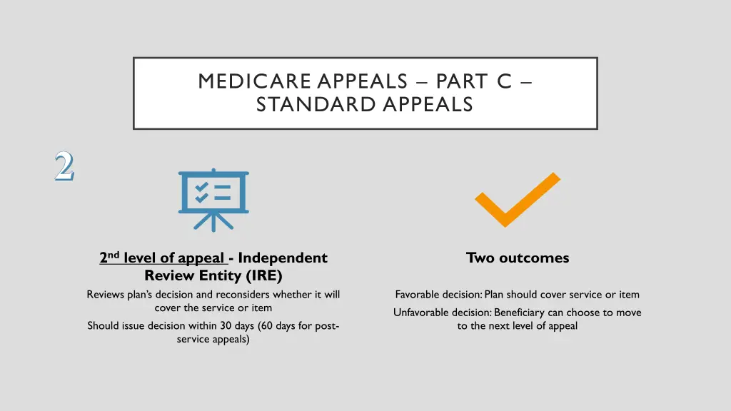 medicare appeals part c standard appeals 2