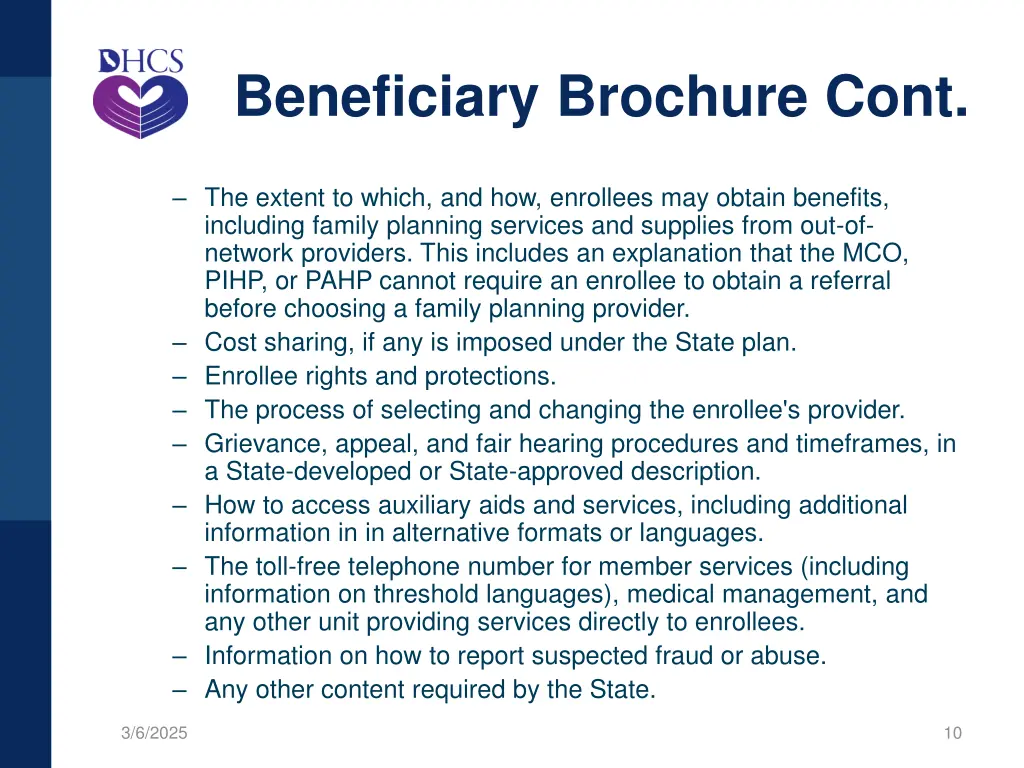 beneficiary brochure cont