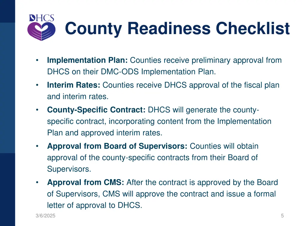 county readiness checklist
