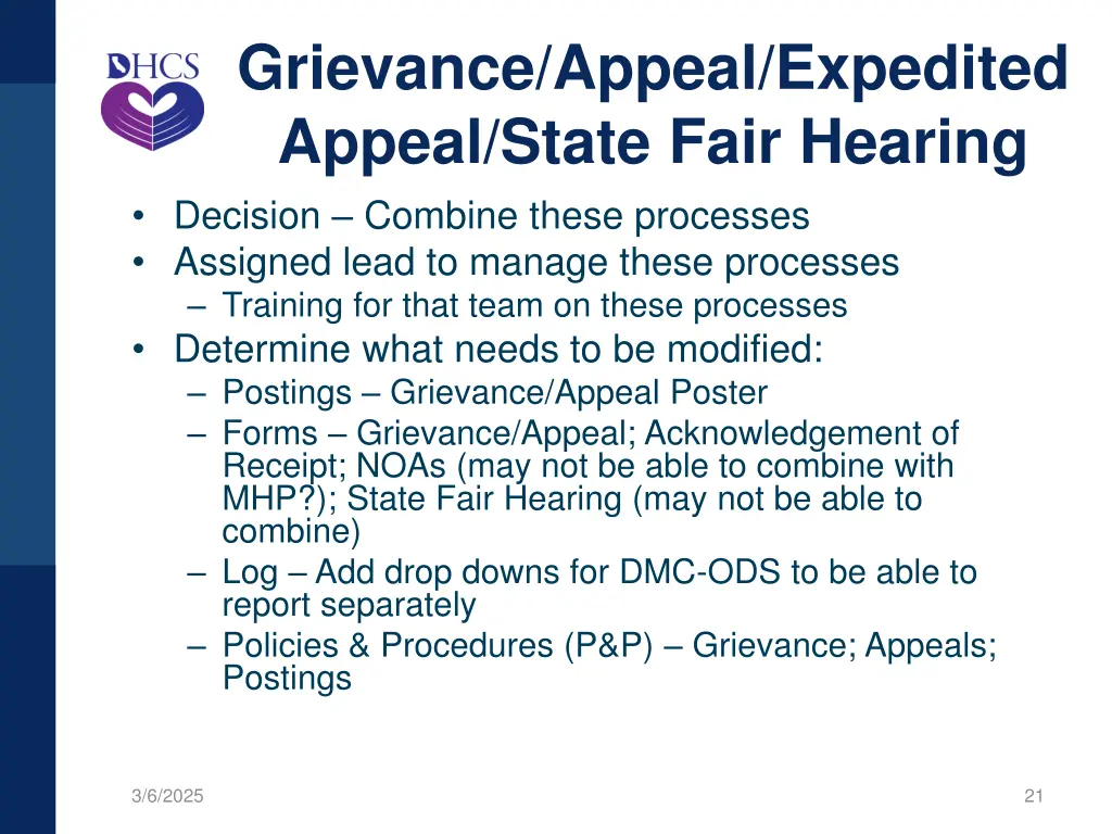 grievance appeal expedited appeal state fair