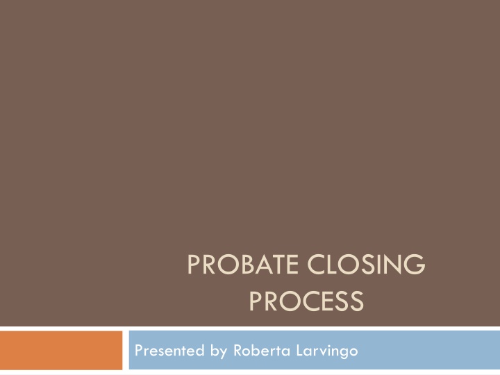 probate closing process