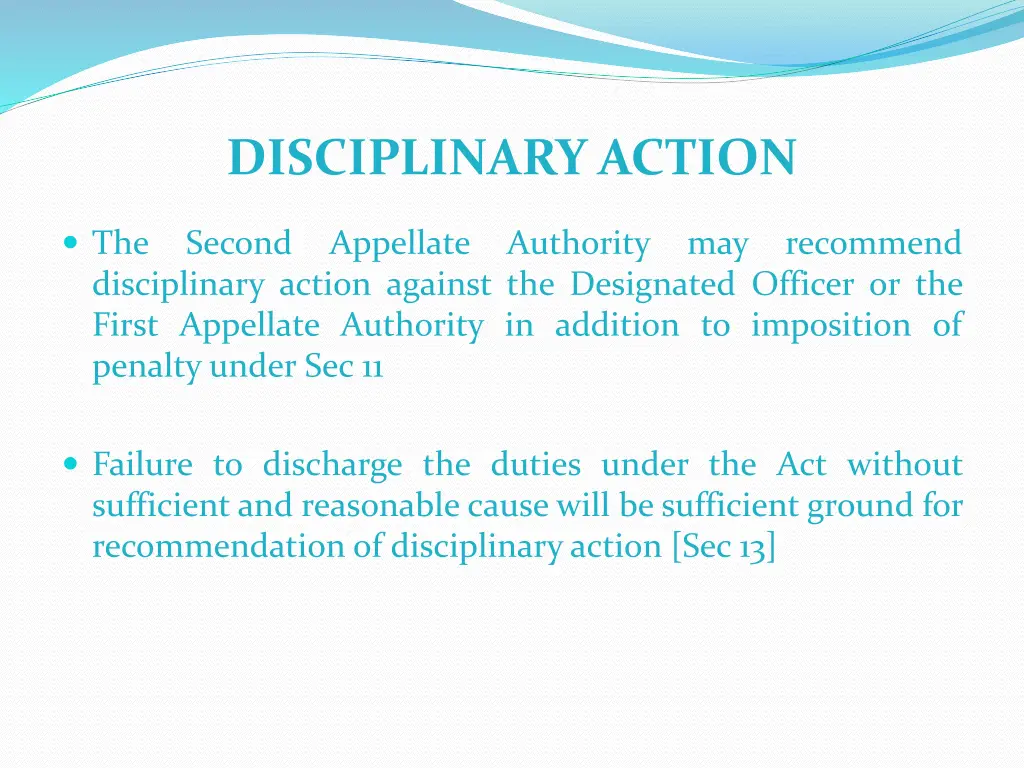 disciplinary action