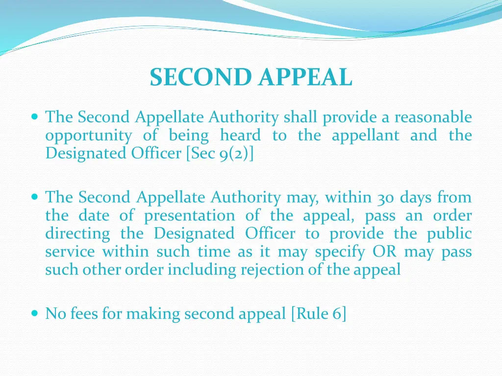 second appeal 1