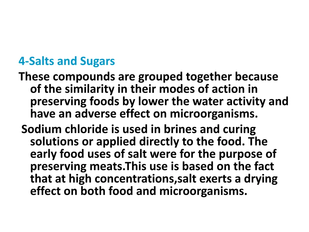 4 salts and sugars these compounds are grouped