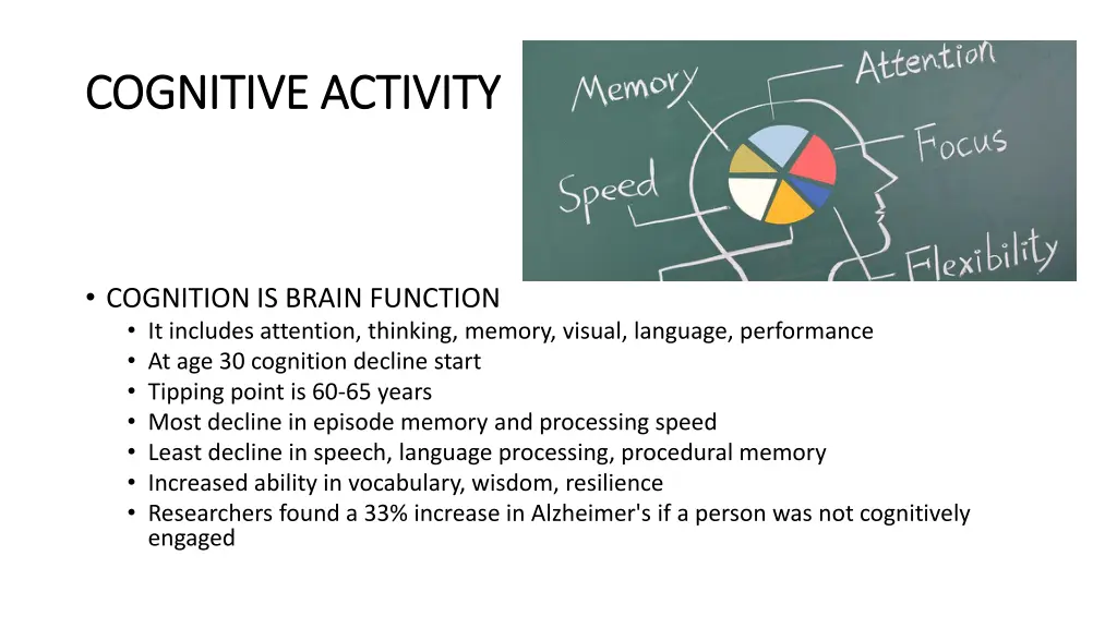 cognitive activity cognitive activity