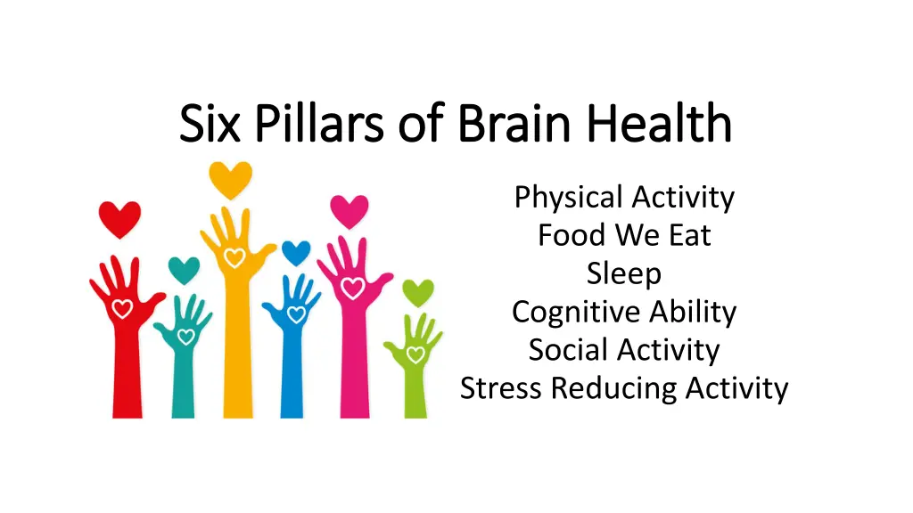 six pillars of brain health six pillars of brain